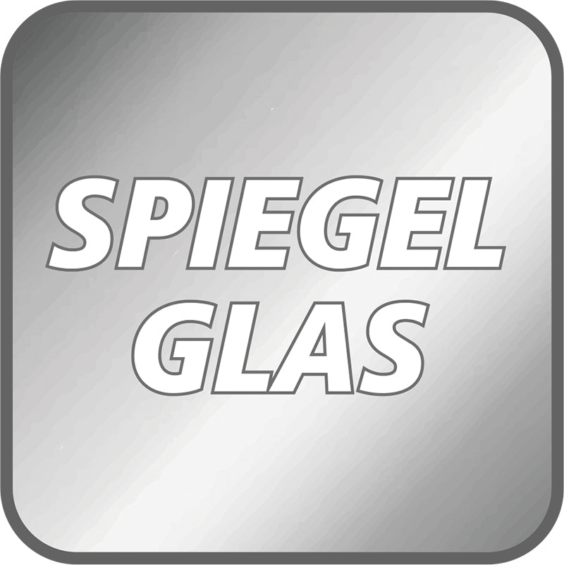 Logo spiegel glas