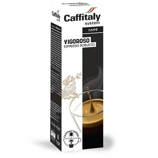 Förpackning Caffitaly 750199 Ecaffe Vigoroso Kaffekapslar 10st