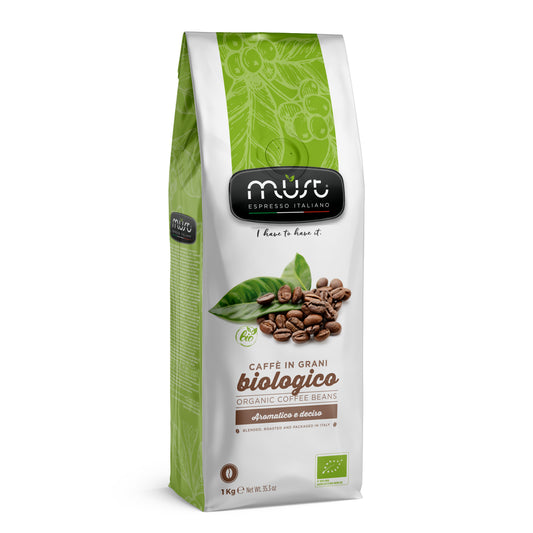 Förpackning Must B-Bio Biologico Kaffebönor 1000g